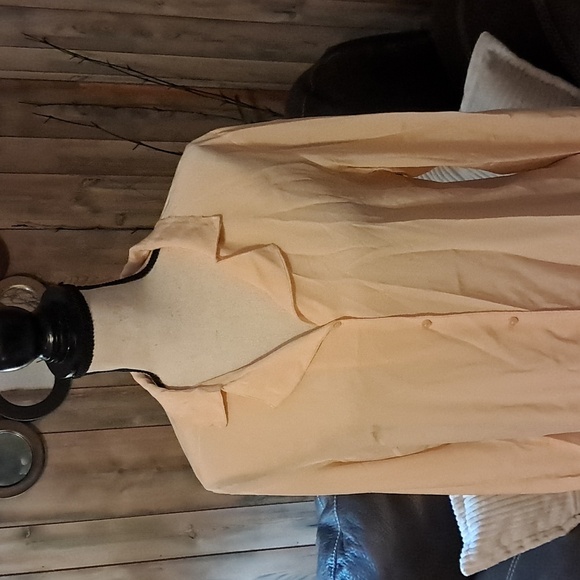 Antonio Melani Silk Long Sleeve Career Button Down Blouse Shirt Top Size L - Picture 2 of 7